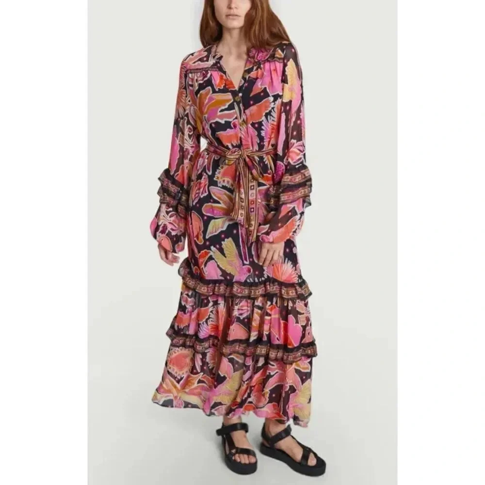 Farm Rio Enchanted Nature Dress - Picture 3 of 17